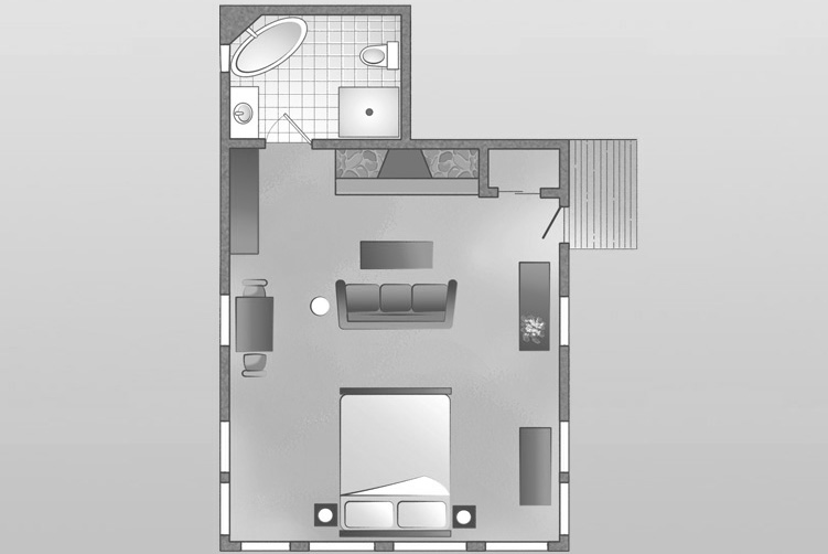 Floor plan for Treetop Room