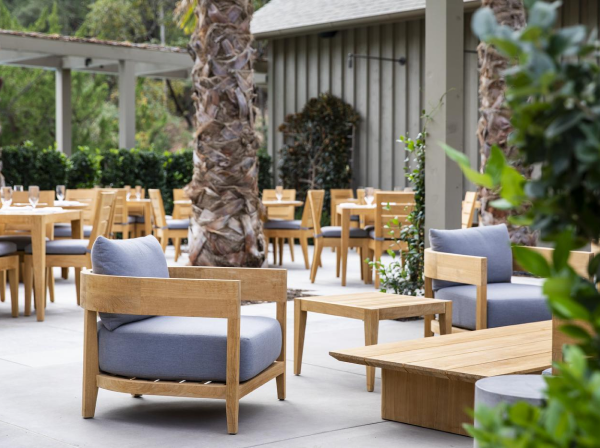 Outdoor Terrace Cafe seating